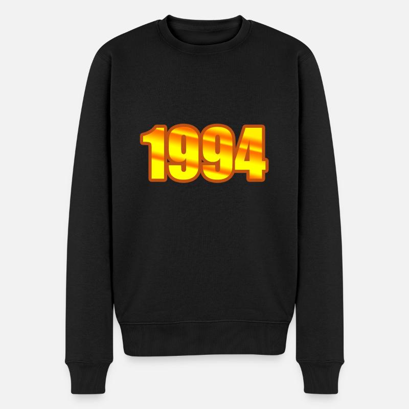 1994 - Männer Premium Bio Pullover - Schwarz