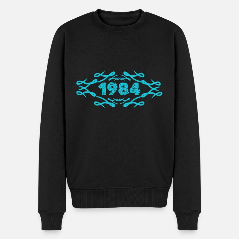Style Geschenkidee 1984 - Männer Premium Bio Pullover - Schwarz