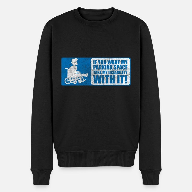 Disability Handicap - Pull Premium bio Homme - noir