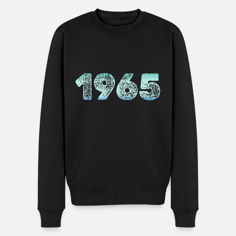 Jahr 1965 - Männer Premium Bio Pullover - Schwarz