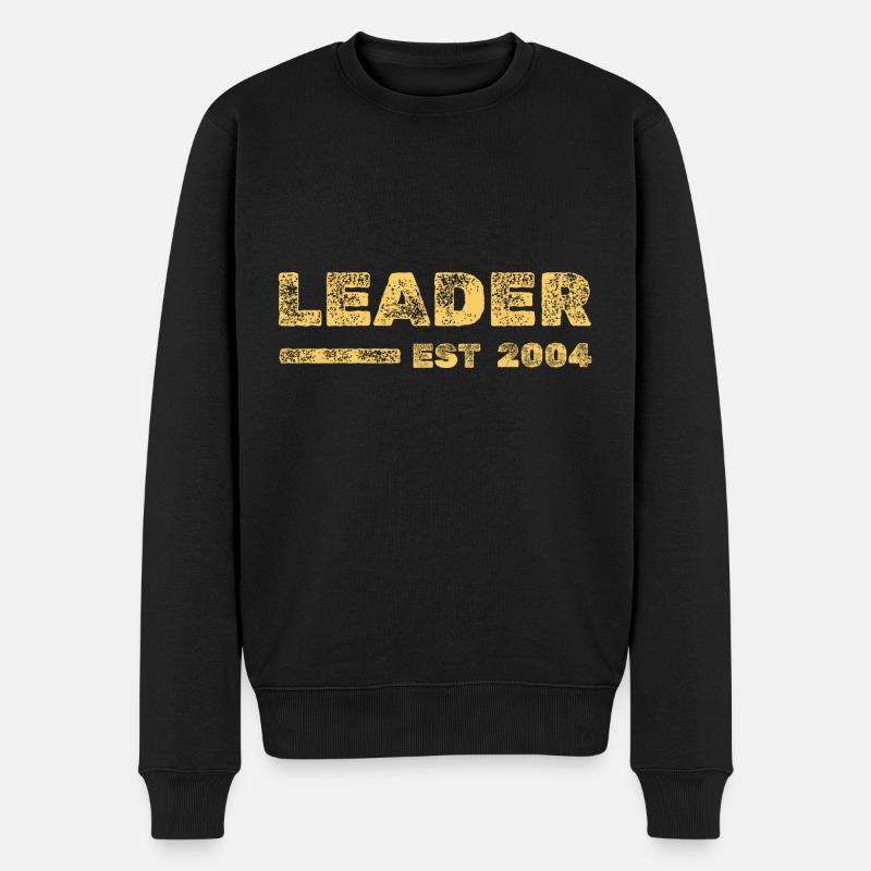 Jahr 2004 - Männer Premium Bio Pullover - Schwarz