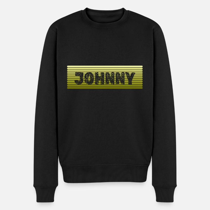 Rétro Johnny - Pull Premium bio Homme - noir
