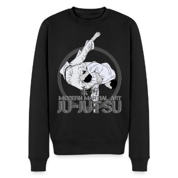 Ju Jutsu Ju-Jitsu Ju-Jutsu - Männer Premium Bio Pullover - Schwarz - Vorne - Nico (187cm)