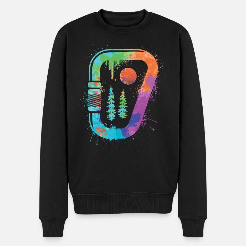 Bloc, Escalade libre, Montagnes, Escalade, Enfants - Pull Premium bio Homme - noir