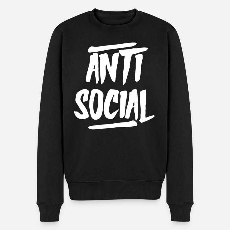AntiSocial II W - Pull Premium bio Homme - noir