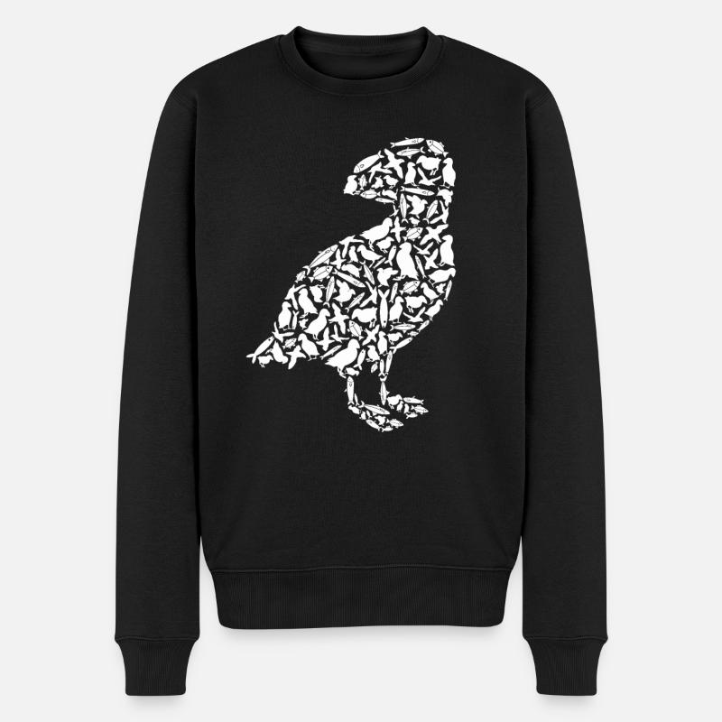 Puffin Papageientaucher Puffins Papageitaucher - Männer Premium Bio Pullover - Schwarz