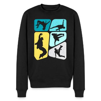 Breakdance Breakdancer Enfants Garçons Breakdance - Pull Premium bio Homme - noir - Devant - Nico (187cm)