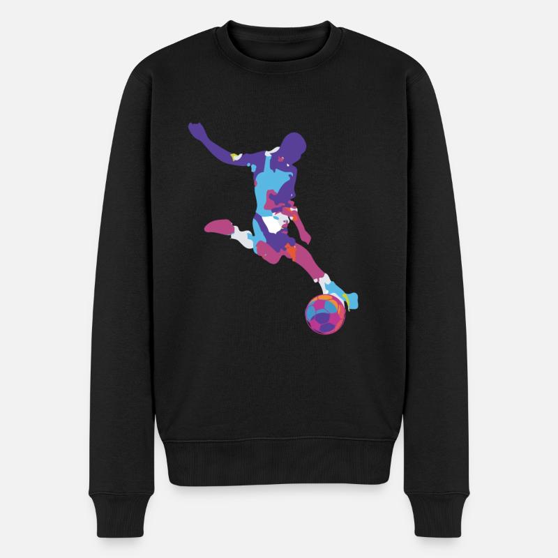 Soccer footballeur - Pull Premium bio Homme - noir