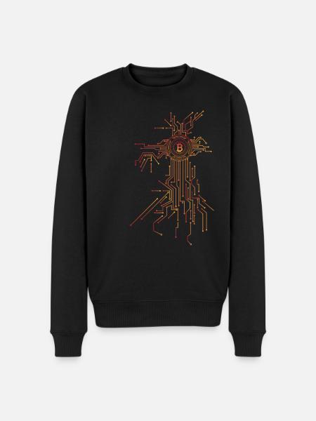 Cryptocurrency Bitcoin Blockchain Miners Clothing - Men's Premium Organic Jumper - black
