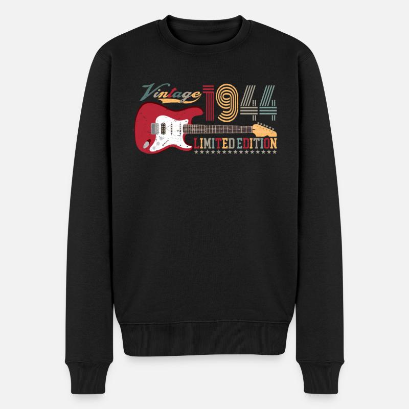 Vintage 1944 Limited Edition 78. Geburtstag | - Männer Premium Bio Pullover - Schwarz