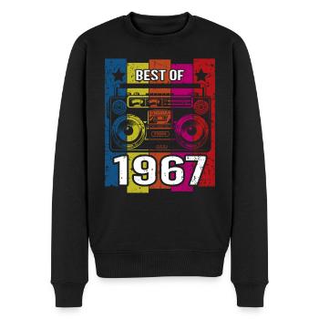 Best Of 1967 Stereo Radio Cassette Player - Men's Premium Organic Jumper - black - Front - Nico (187cm)