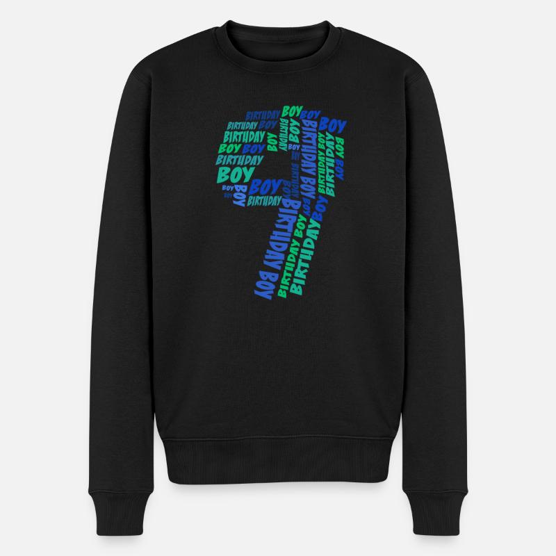 Geburtstag Junge 9. Geburtstag | Jungen - Männer Premium Bio Pullover - Schwarz