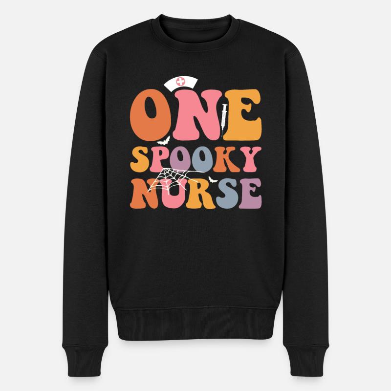 Ein Gruseliges - Männer Premium Bio Pullover - Schwarz