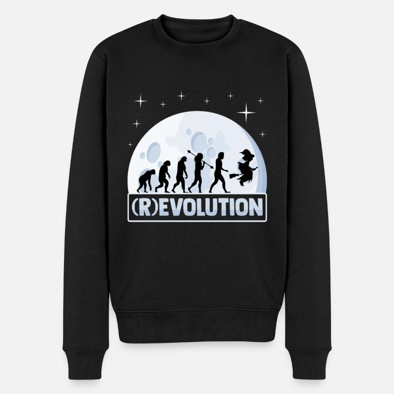 (r)évolution Primates fantomatiques, Led - Pull Premium bio Homme - noir