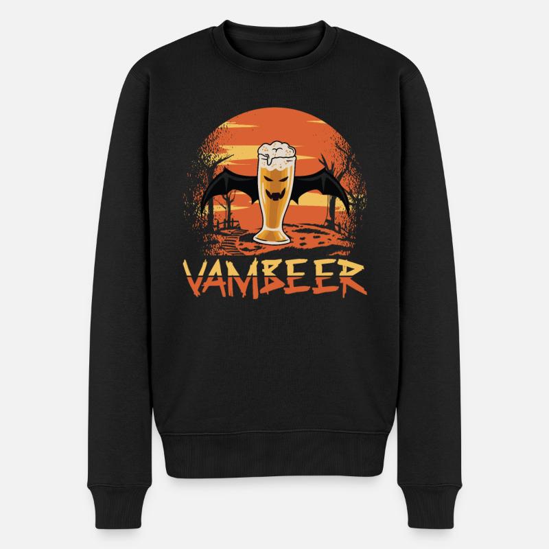 VambeEr Boisson alcoolisée effrayante - Pull Premium bio Homme - noir