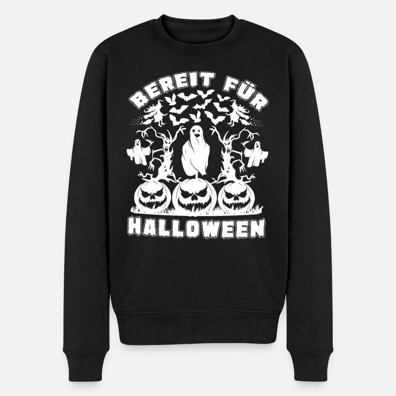 Halloween2 - Männer Premium Bio Pullover - Schwarz