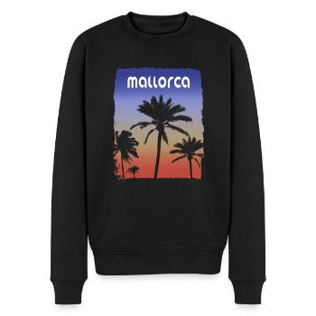 Mallorca Mallorca Spanien Sonnenuntergang Urlaub Souvenir - Männer Premium Bio Pullover - Schwarz - Vorne - Nico (187cm)