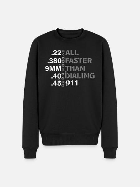 All Faster Than Dialing - Men's Premium Organic Jumper - black