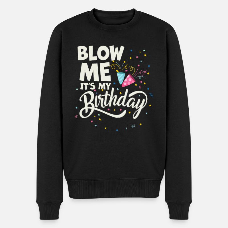 Soufflez-moi c’est mon anniversaire - Pull Premium bio Homme - noir