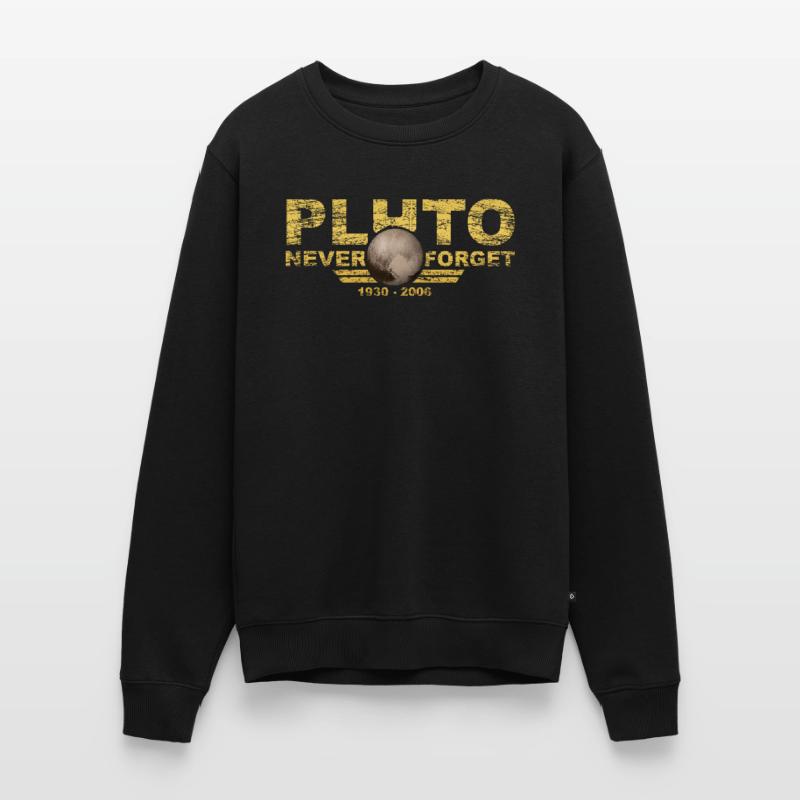 Never Forget Pluto Design Retro Style Funny Space Men's Premium Organic Jumper