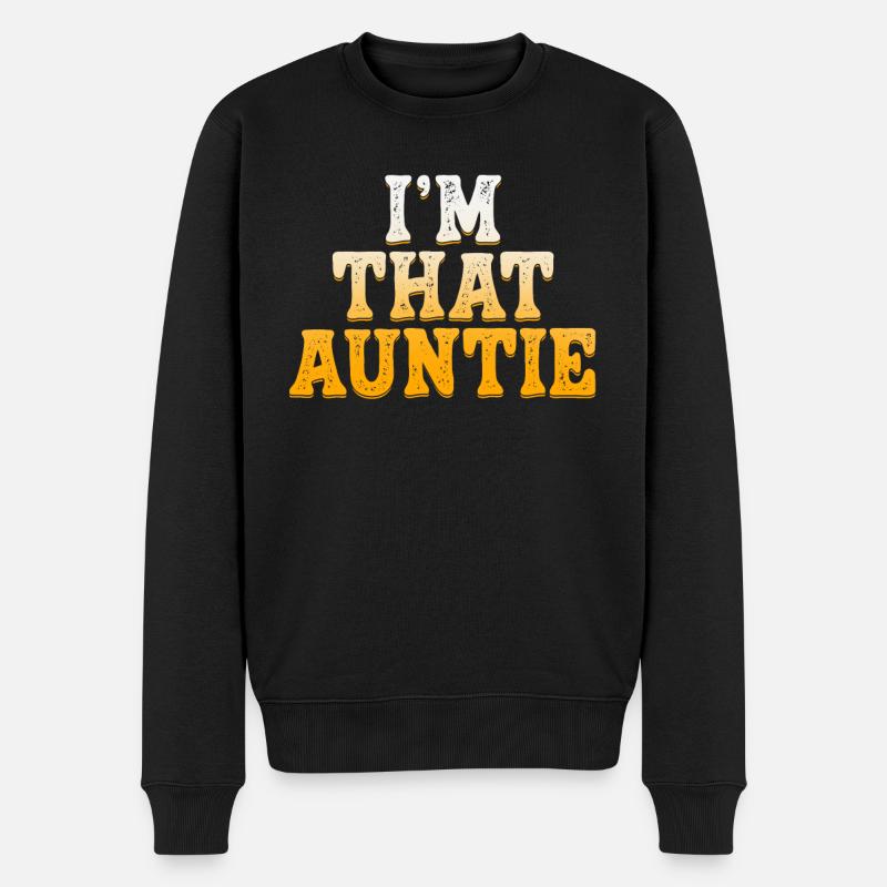 Je suis cette tante - Pull Premium bio Homme - noir