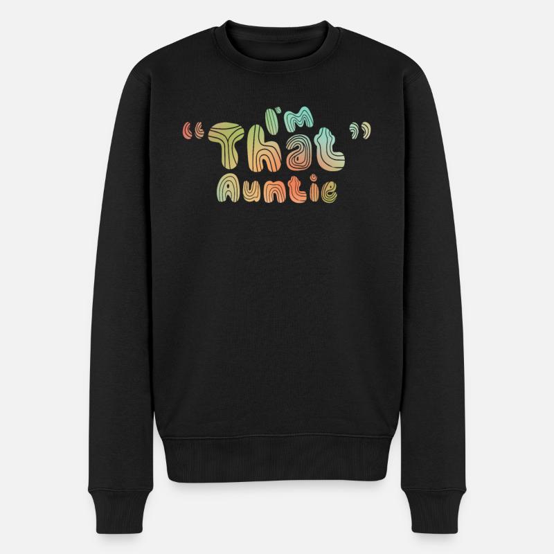 Je suis cette tante - Pull Premium bio Homme - noir