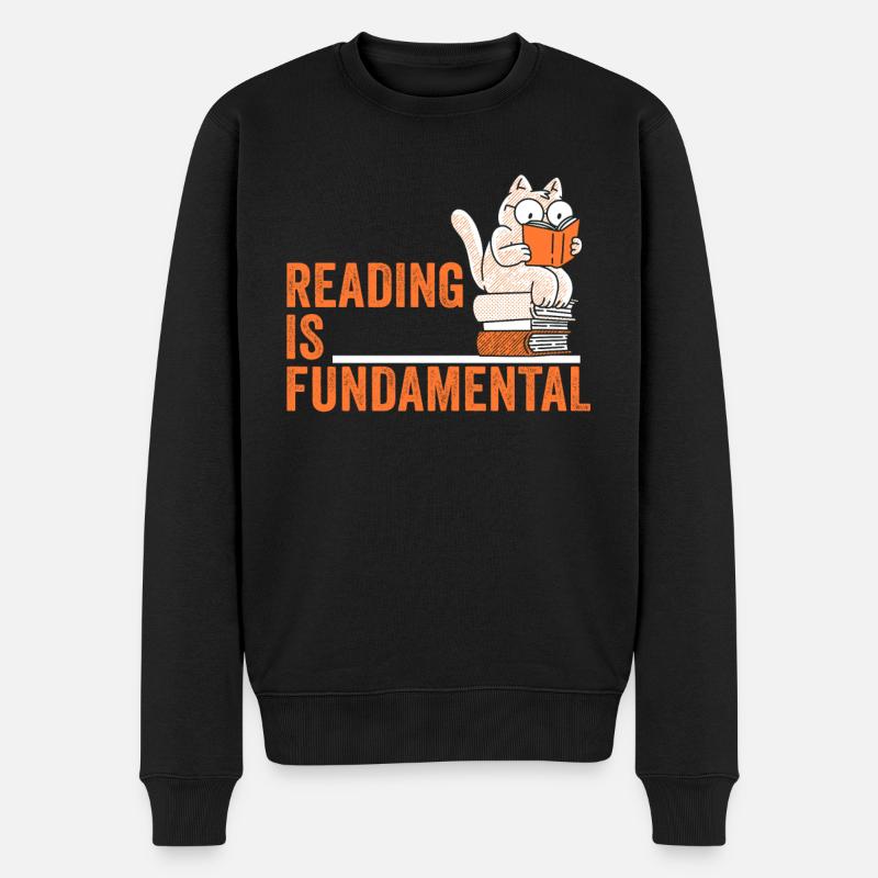 La lecture est fondamentale - Pull Premium bio Homme - noir
