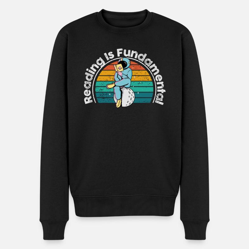 La lecture est fondamentale - Pull Premium bio Homme - noir