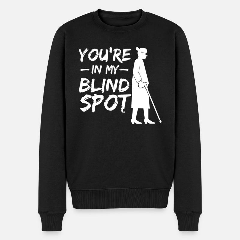 Bewusstsein für blinde Blindheit Sehbehinderte - Männer Premium Bio Pullover - Schwarz