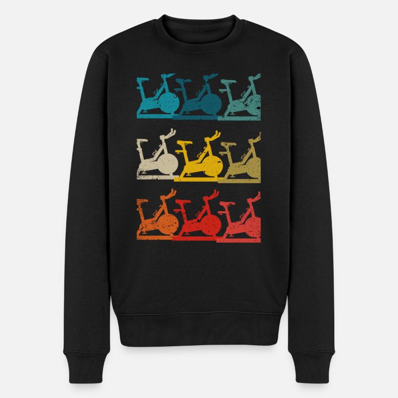 Spin Und Indoor Cycling - Workout - Männer Premium Bio Pullover - Schwarz