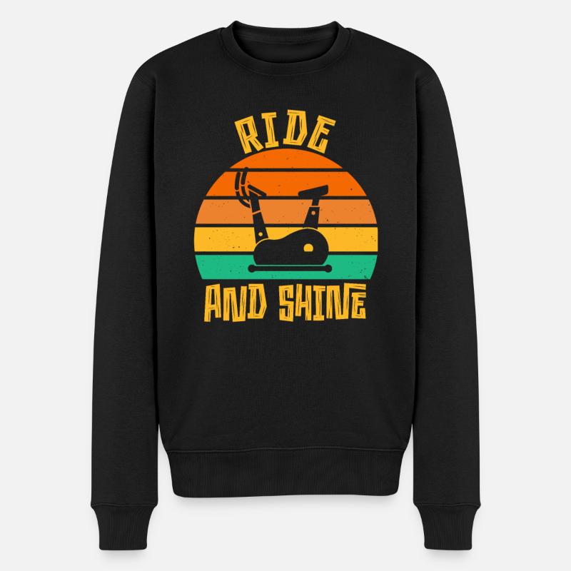 Ride And Shine - Männer Premium Bio Pullover - Schwarz