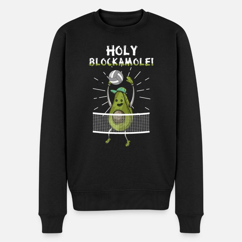 Holy Blockamole Volleyball Avocat - Pull Premium bio Homme - noir