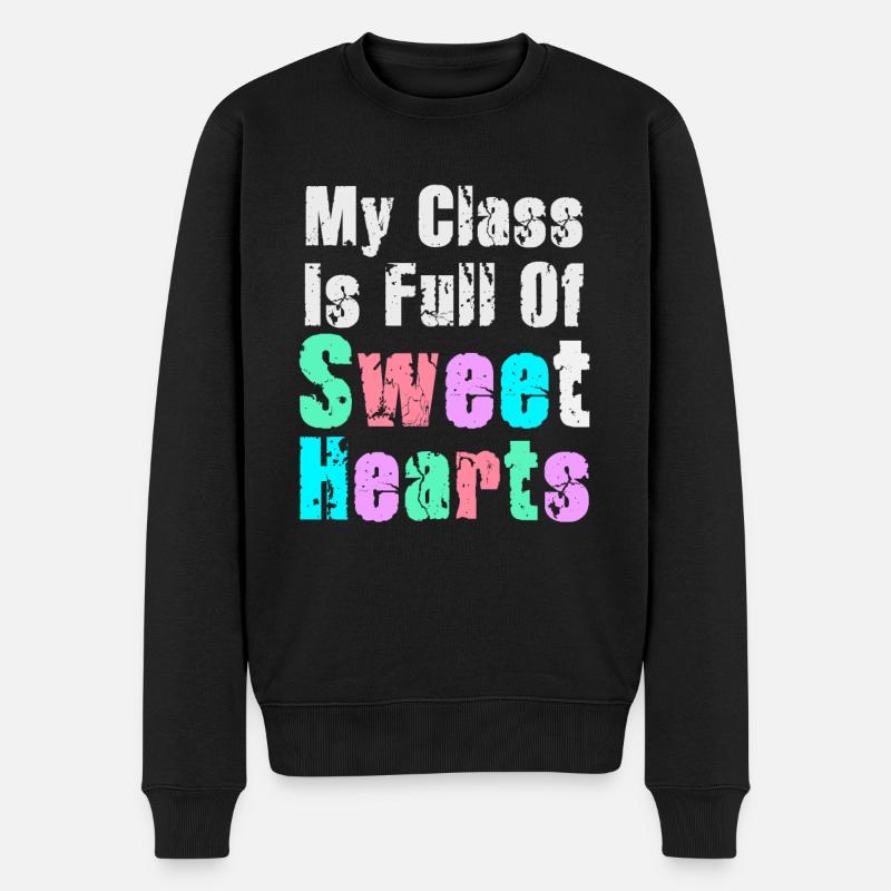 Ma classe est pleine d’amours - Pull Premium bio Homme - noir