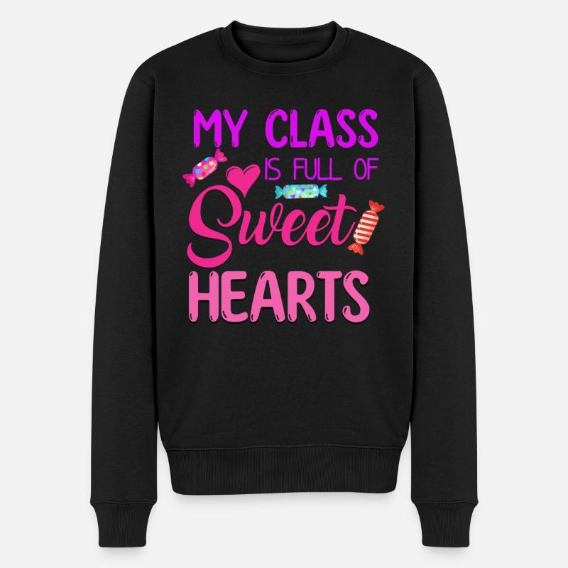 Ma classe est pleine d’amoureux - Pull Premium bio Homme - noir
