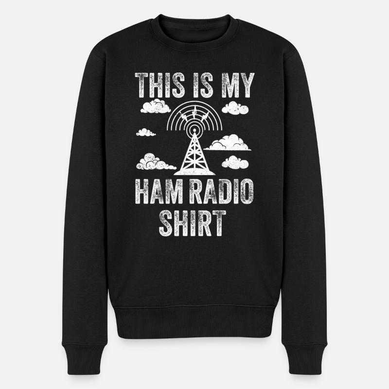 Ceci est mon radio amateur - Pull Premium bio Homme - noir