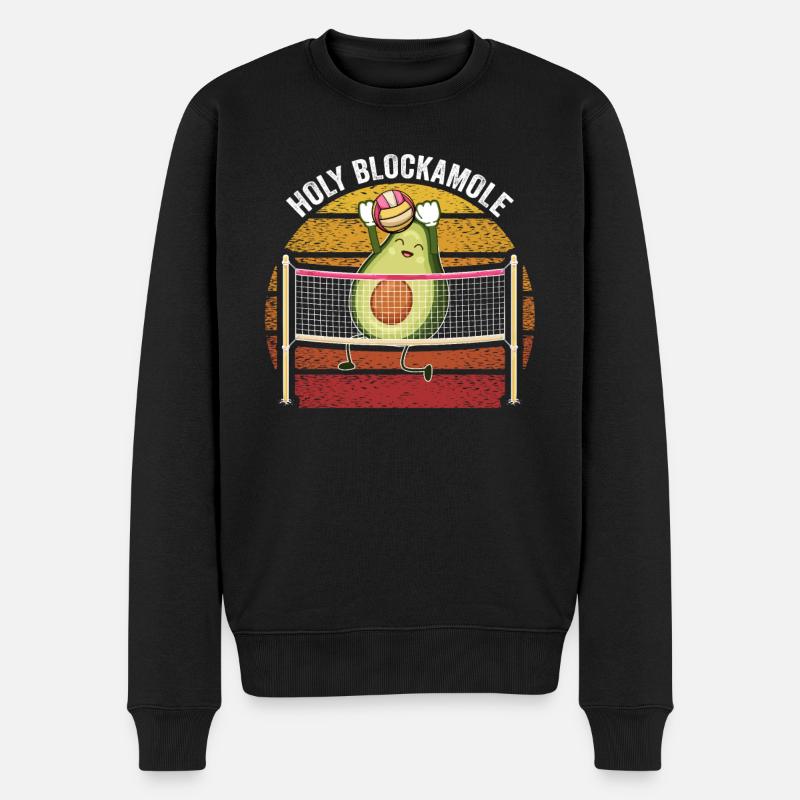 Holy Blockamole Volleyball Avocat - Pull Premium bio Homme - noir