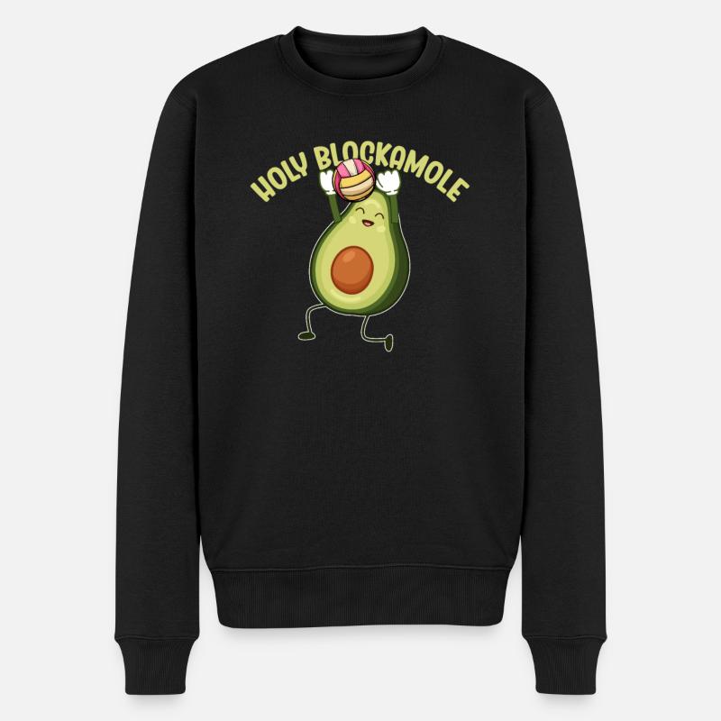 Holy Blockamole Volleyball Avocat - Pull Premium bio Homme - noir