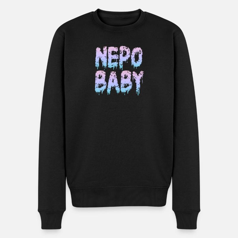 Népotisme Nepo Bébé - Pull Premium bio Homme - noir