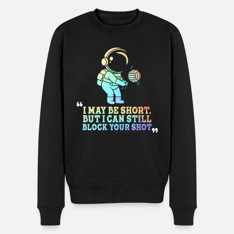 Ich kann deinen Schuss blockieren Beachvolleyball - Männer Premium Bio Pullover - Schwarz