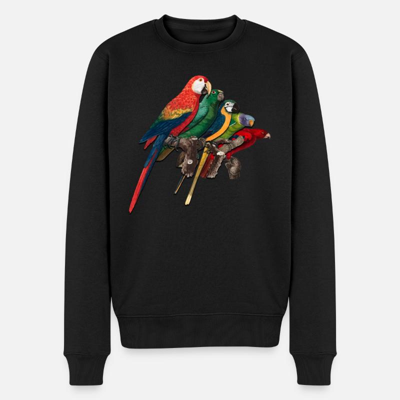 Drôle d’observation d’oiseaux - Pull Premium bio Homme - noir