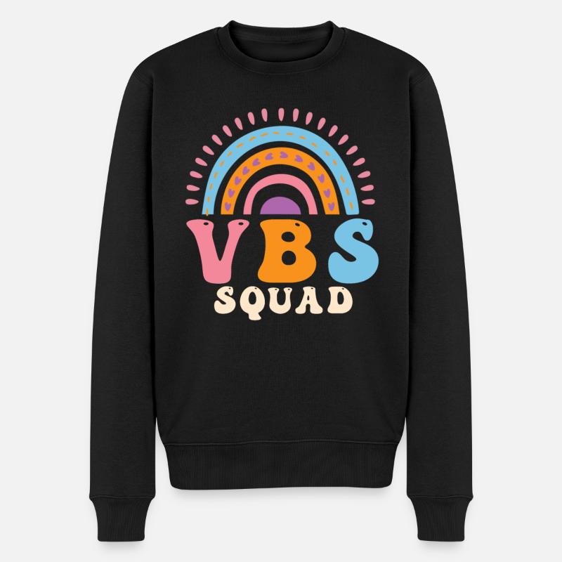 VBS Squad Bible Shool - Men's Premium Organic Jumper - black