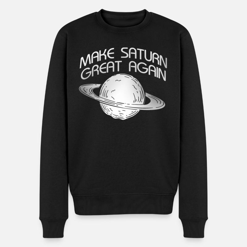 Saturn Raum Planet Sonnensystem Antike Römer - Männer Premium Bio Pullover - Schwarz