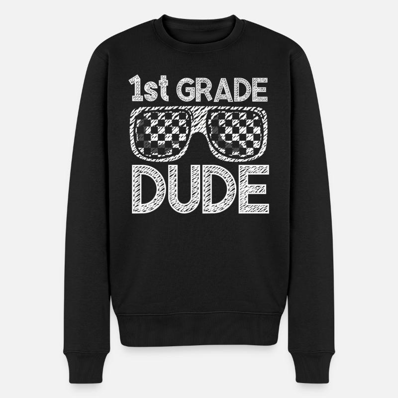 Kindergärtnerin Lustige Studentin 1. Abschluss - Männer Premium Bio Pullover - Schwarz