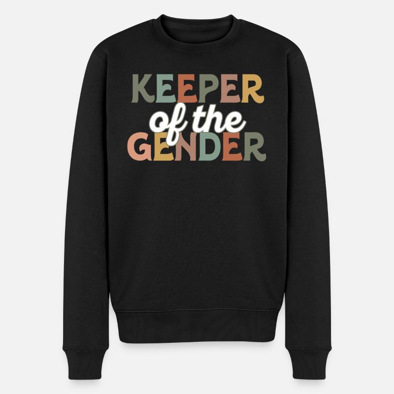 Hüter des Geschlechts - Männer Premium Bio Pullover - Schwarz