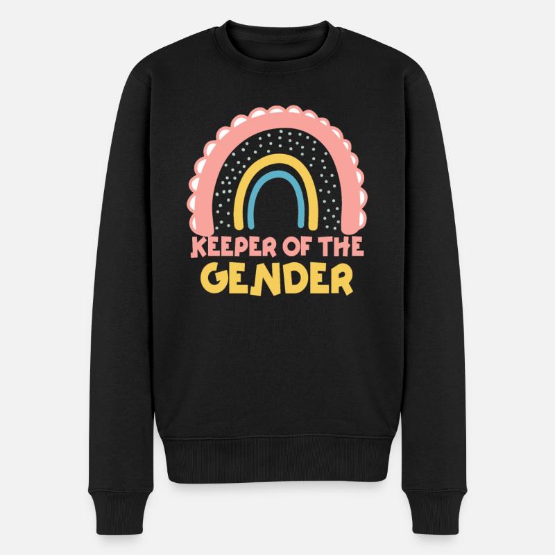 Hüter des Geschlechts - Männer Premium Bio Pullover - Schwarz