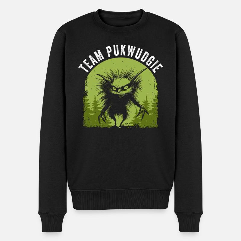 Pukwudgie Kryptide Folklore Mythen - Männer Premium Bio Pullover - Schwarz