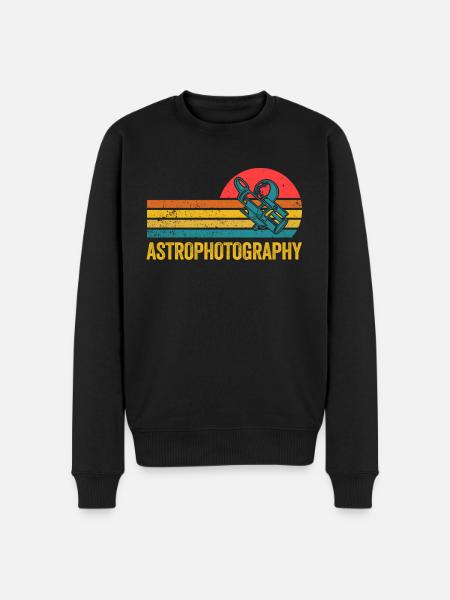 Astronomy Astrophotographer Stargazing - Men's Premium Organic Jumper - black
