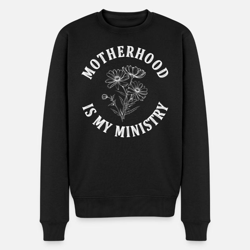 La maternité est mon ministère - Pull Premium bio Homme - noir