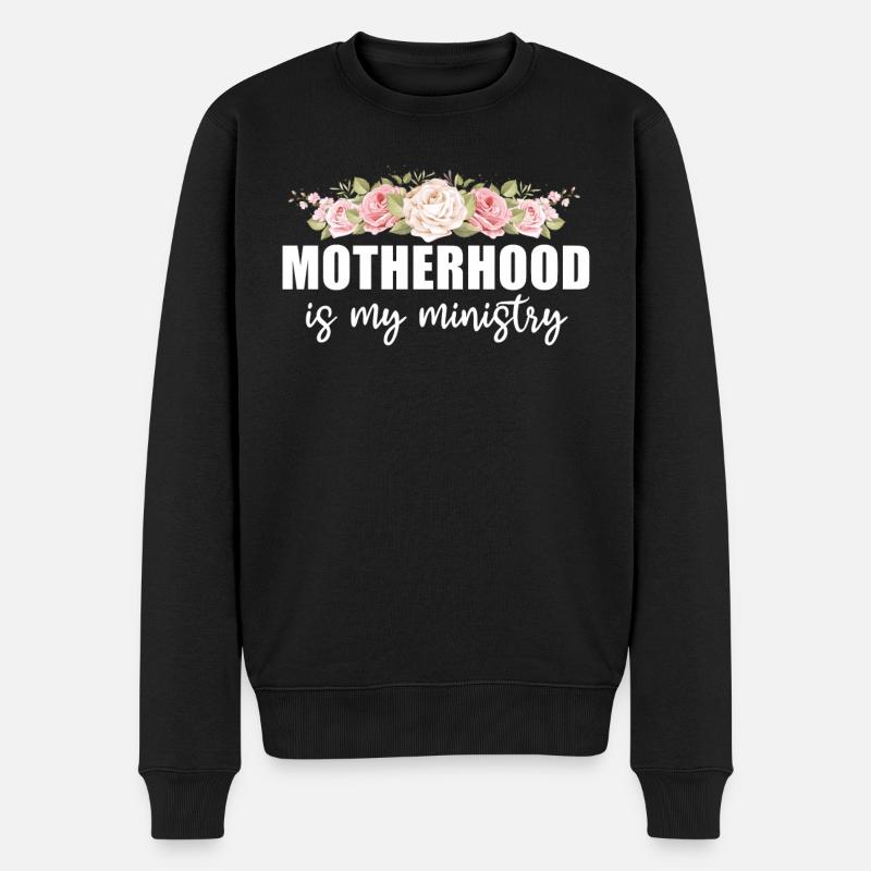 La maternité est mon ministère - Pull Premium bio Homme - noir