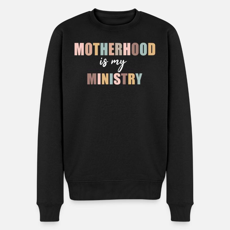 La maternité est mon ministère - Pull Premium bio Homme - noir